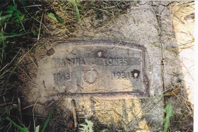 Martha Jane Kidd's Grave Marker